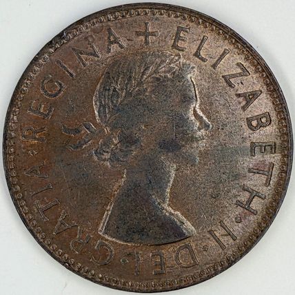 AUSTRALIA 1955 Halfpenny / ½ Penny (C- D)