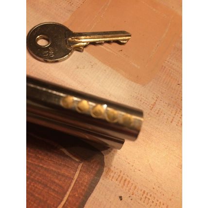 Generic Double Euro Cylinder 40/10/30 (45/35) USED Nickel Door Lock used 5 pin