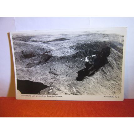 Y LLIWEDD & LLYN LIYDAW from SNOWDON CAERNARVONSHIRE, unused postcard RP #