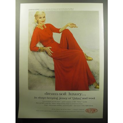 1957 Du Pont Orlon Advertisement - Dream-soft luxury
