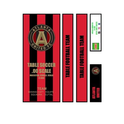 Tabletop Football Subbuteo Box Label Atlanta United (USA) 2023