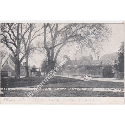 PPC Manor Road Adderbury West nr Banbury Oxfordshire 1907