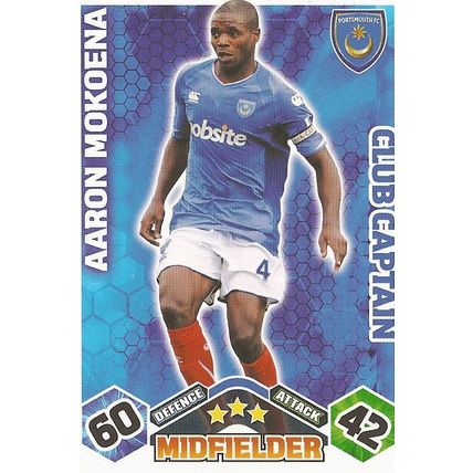 Match Attax Extra 2009/10 Collection: Club Captain, Portsmouth - Mokoena