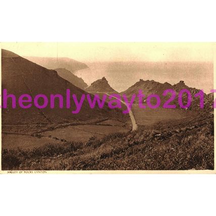 Lynmouth Valley of Rocks, Devon, England, Postcard, 1950s?