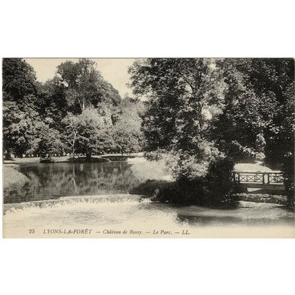 LYONS-LA-FORET, LE PARC, CHATEAU DE ROSAY, FRANCE, Postcard