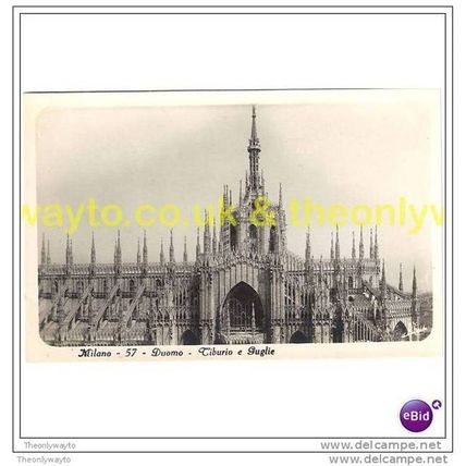 MILANO (MILAN) 57 DUOMO TIBURIO E GUGLIE, ITALY, Postcard