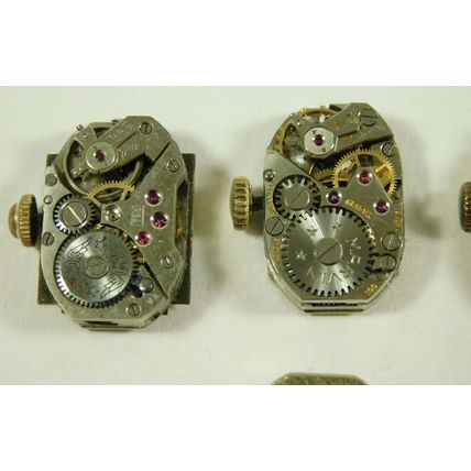 10 Antique Vintage Ladies Wristwatch Movements Spares Or Repair Marvin Rotary &c