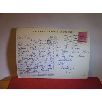 PALACE HOUSE, BEAULIEU, Hampshire used postcard by Pitkin 1973 pm =