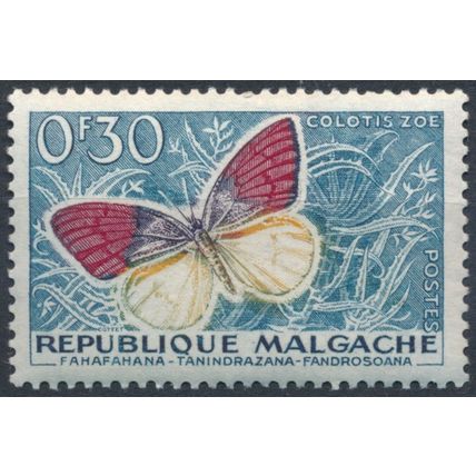 Butterflies: 30c - Malagasy Republic 1960 - NM H - MiNr 445 (E)