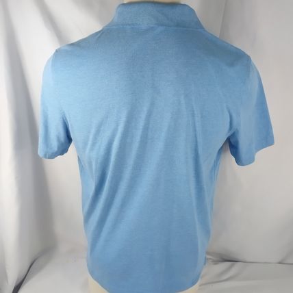 George Men's Light Blue Shirt Sleeve Polo Shirt W/Pocket Size Large 42-44