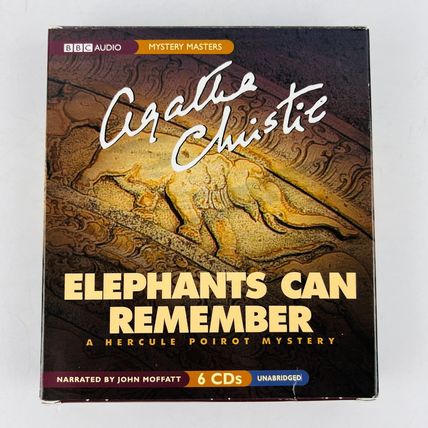 Agatha Christie CD Audiobook John Moffatt Elephants Can Remember Hercule Poirot