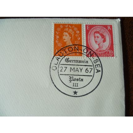 1967 GB Clacton On Sea Germania Posta III Cover Special Cancel Sheerness