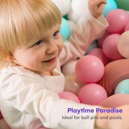 Click N' Play Ball Pit Balls for Kids, Plastic Refill Balls, 200 Pack, Phthalate