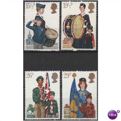 Great Britain 1982 Youth Organisation Unmounted Mint NHM SG 1179-1182 Sc 983-986