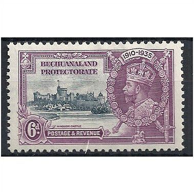 Bechuanaland Protectorate 1935 SG114 6d Slate & Purple SJ Mounted Mint . .