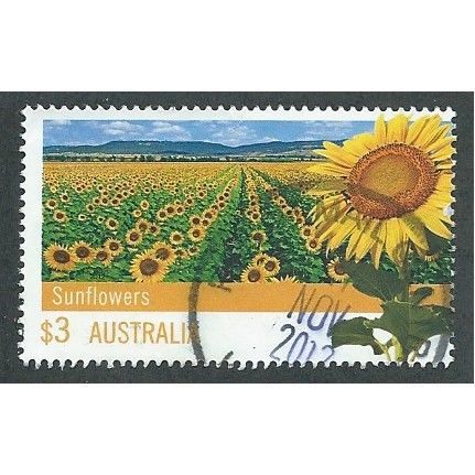 AUS 2012 $3.00 'FARMING - SUNFLOWERS' FINE USED (EBID36-804)