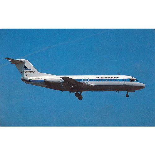Piedmont Airlines Fokker F28 400 Aircraft Postcard (A23119)