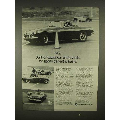 1973 MG MGB Car Ad - By Sports Car Enthusiasts