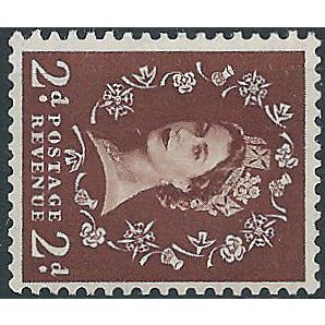 1952 SG518a 2d Red-Brown Wmk SIDEWAYS Unmounted Mint..