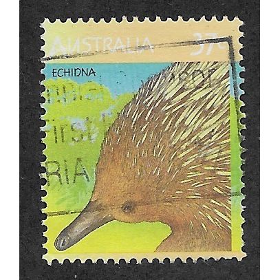 AUS 1986 37c 'AUSTRALIAN WILDLIFE -ECHIDNA' (1ST SERIES)' FINE USED (EBID60-013)