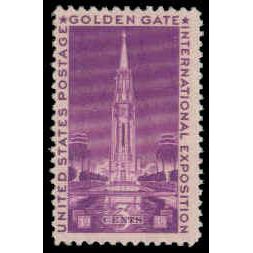 852 3c Golden Gate Expo Fine MNH M08225