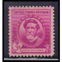 886 3c Augustus Saint-Gaudens Fine MNH KA3876