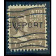 Used 812 7c Andrew Jackson Barely Clears M07827