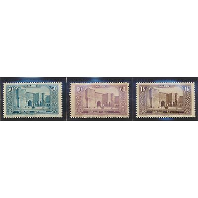 French Morocco Stamps Scott #90//113, Mint Hinged, 26 Different, 3 Used