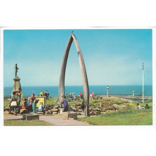 Whale Bone Arch Whitby Yorkshire Postcard 19676