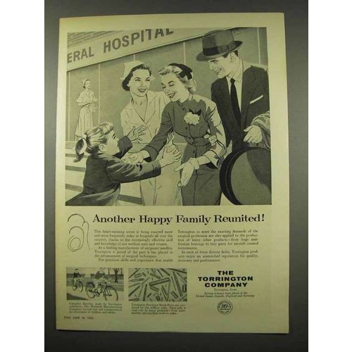 1956 Torrington Bearings Ad - Happy Family Reunited