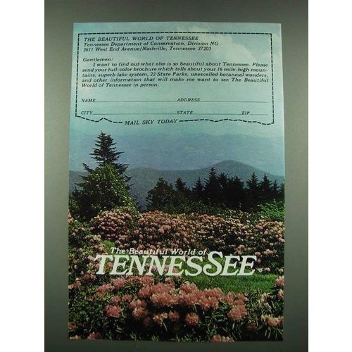 1970 Tennessee Tourism Ad - The Beautiful World