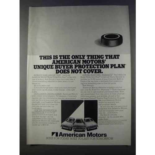 1980 American Motors Ad - Only Thing Does Not Cover