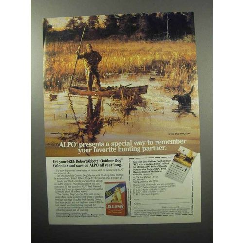 1987 Alpo Dog Food Ad - Remember Your Hunting Partner