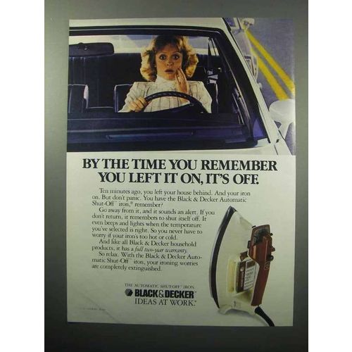 1987 Black & Decker Automatic Shut-Off Iron Ad
