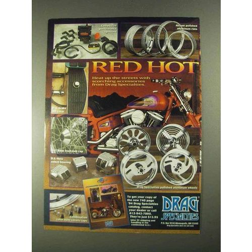 1994 Drag Specialties Parts & Accessories Ad - Red Hot
