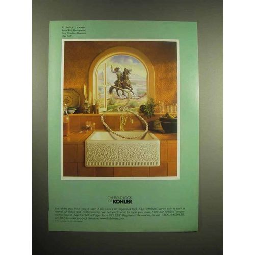 1998 Kohler Sink & Faucet Ad - The Bold Look