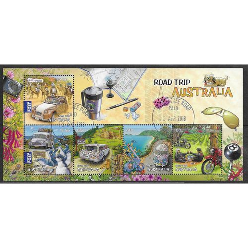 AUS 2012 'ROAD TRIP AUSTRALIA' M/S FINE USED (EBID54-680b)