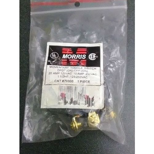 Morris Momentary 70300 Toggle Switch DPDT (on)-off-(on) 20A 125VAC /10A 250VAC