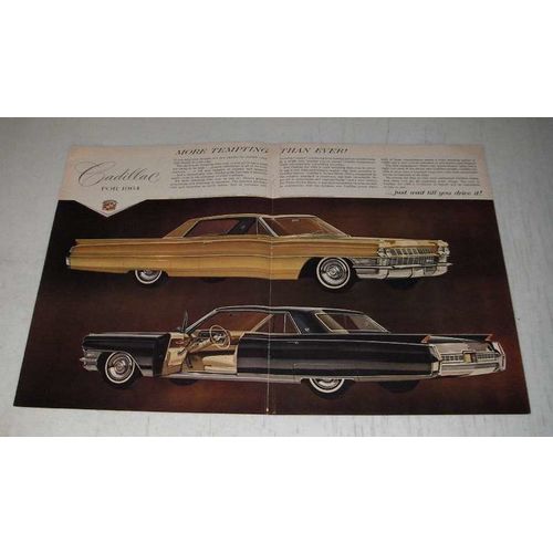 1964 Cadillac Sixty-Two Coupe and Fleetwood Sixty Special Sedan Ad