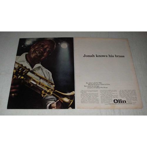 1963 Olin Brass Ad - Jonah Jones - Jonah knows his brass
