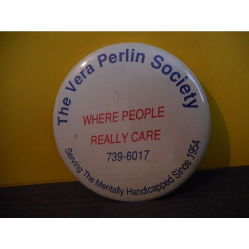 The Vera Perlin Society Newfoundland Pinback