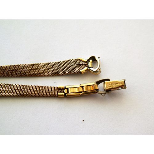 vntg YELLOW 10K GOLDFILLED 5 1/2'' WOMAN'S WATCH BAND