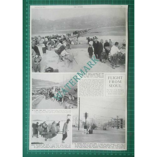 X650) Flight From Seoul South Korea Refugees - 1951 Clip