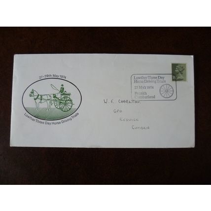 1974 GB Lowther Three Day Horse Driving Trials illustrated cover special event