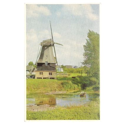 SAWMILL, DEVENTER, HOLLAND unused postcard windmill =