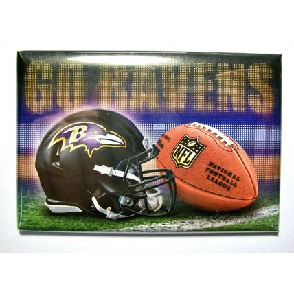 Baltimore Ravens Helmet Postcard Fridge Magnet
