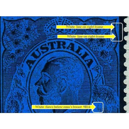 Australia 1928 KGV ½d Orange SMW P13½x12½ ACSC68 - MINT with variaties