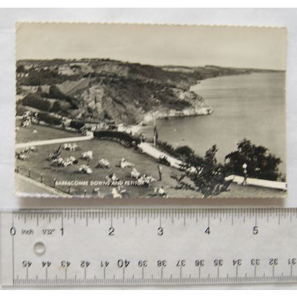 1960s postcard Babbacombe Downs & Petitor