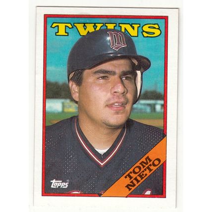 1988 Topps baseball card 317 Tom Nieto