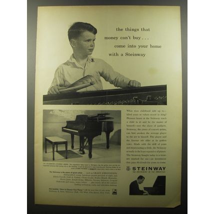 1956 Steinway Grand Piano Advertisement - Grant Johannesen